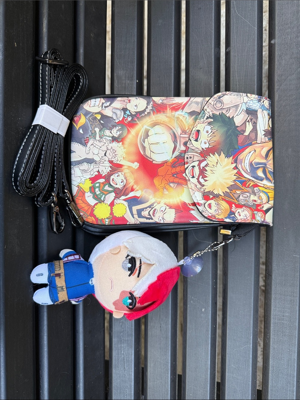 My hero academia side bag+ keychain